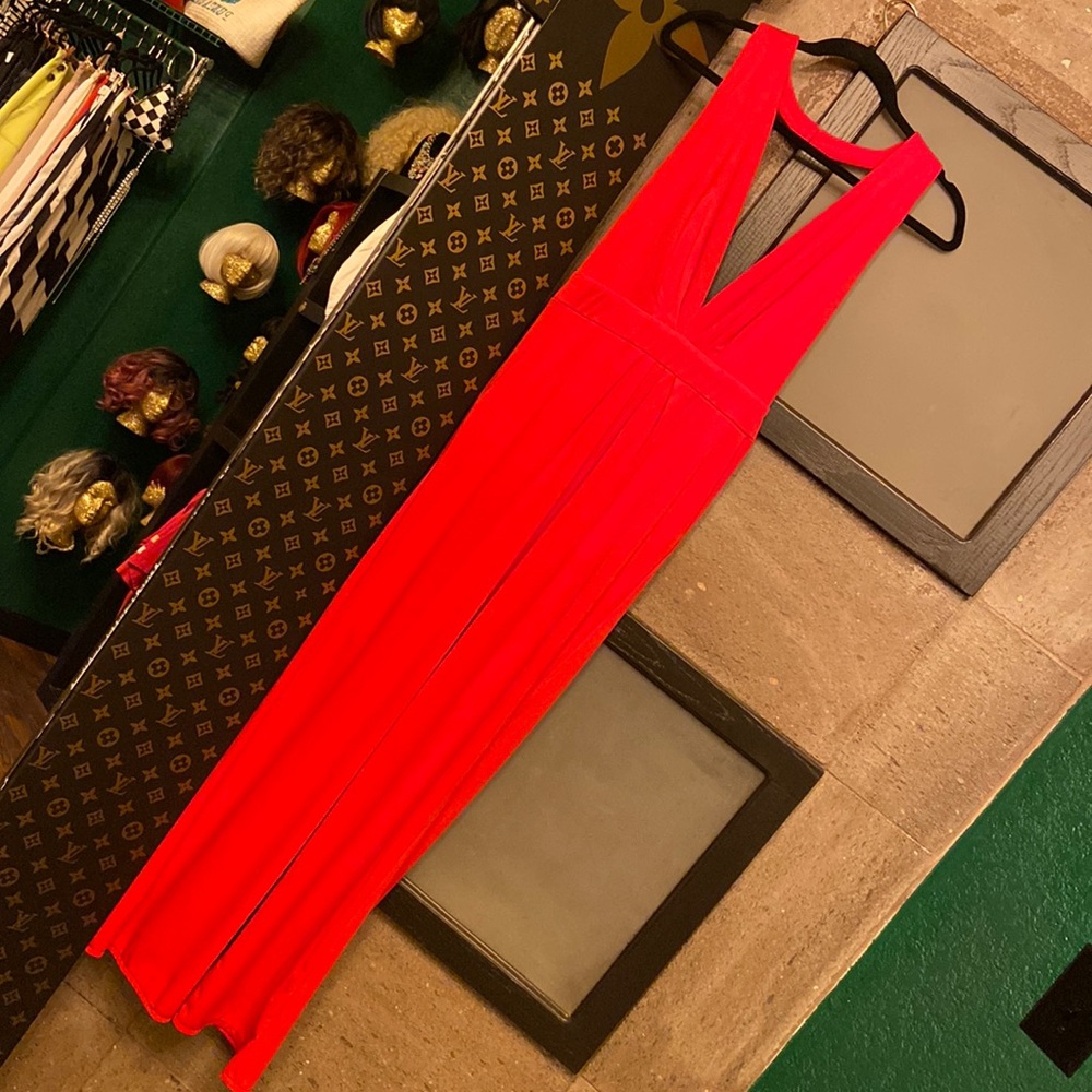 Red jumpsuit